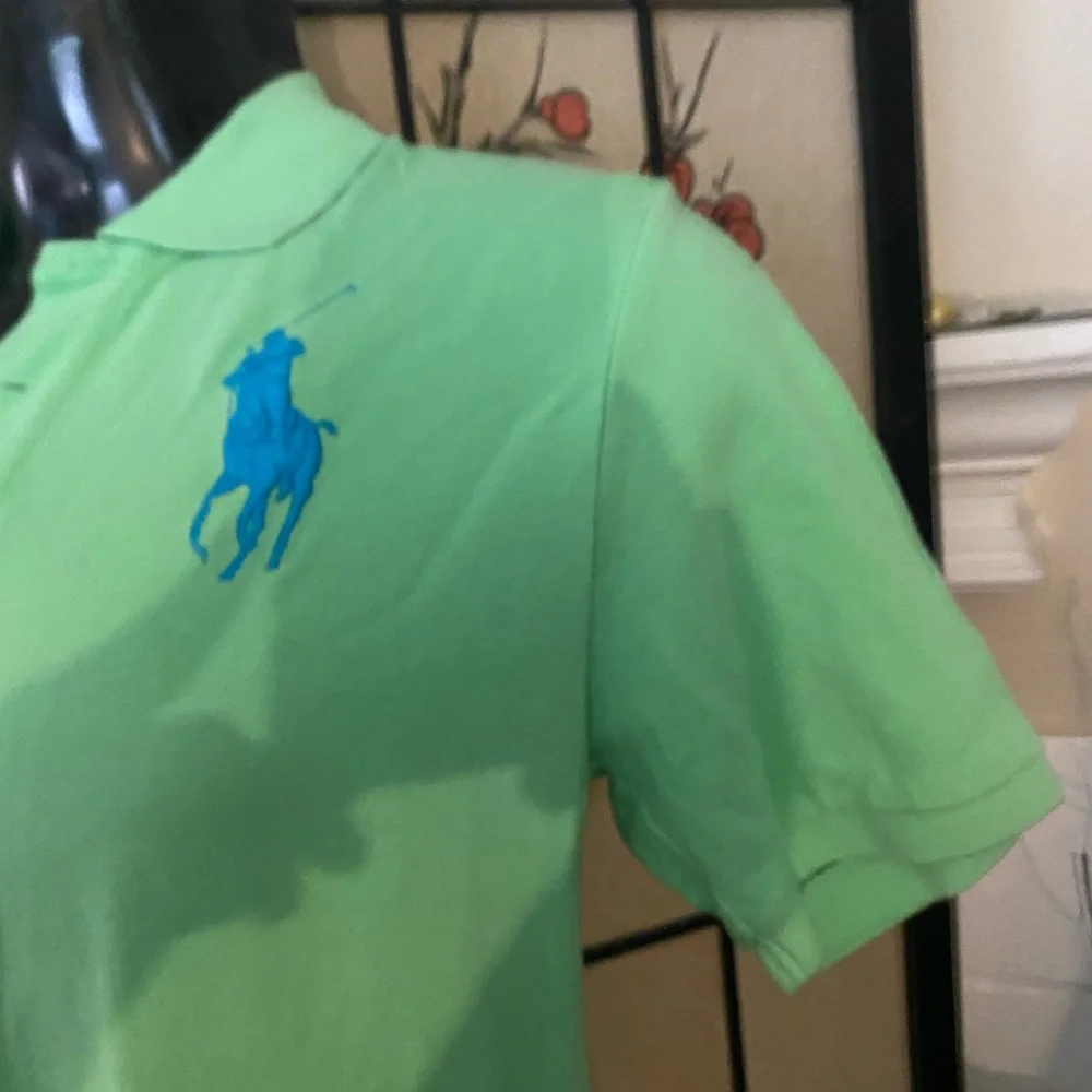 Polo by Ralph Lauren Mint Green Polo with Blue Pony Logo